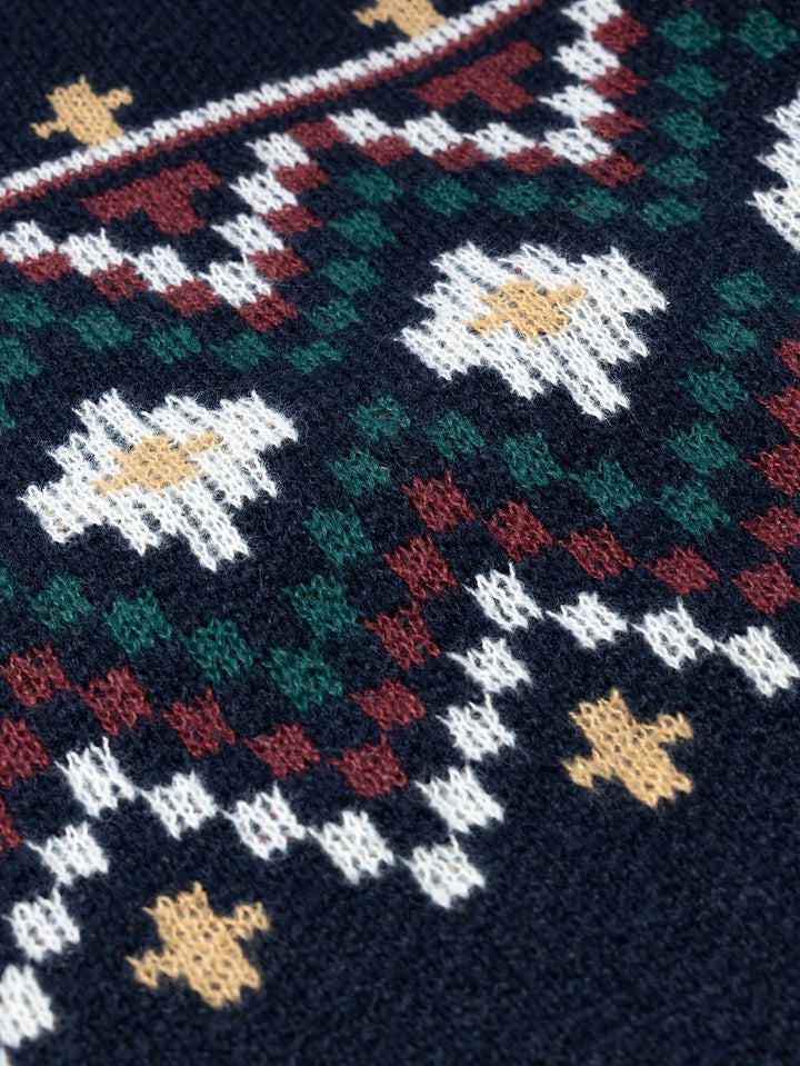 Rhys Heritage Patterned Sweater, view 5 - Elena Harper