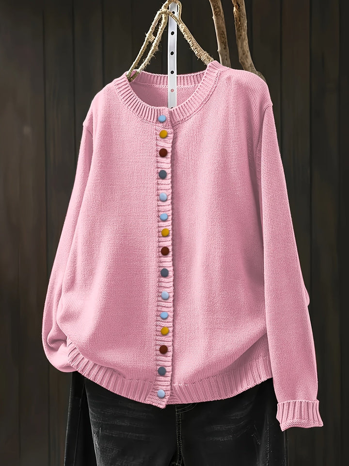 Gaetana Comfortable Knit Cardigan - Elena Harper