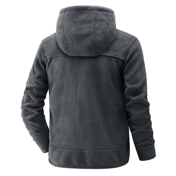 Men's Fleece Jacket with Hood - Nils