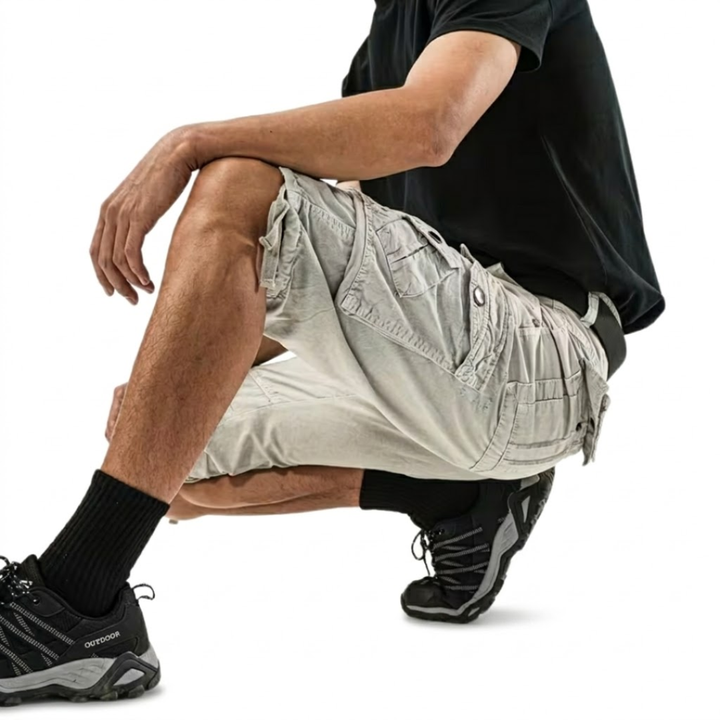 Men’s Tactical Hiking Shorts - Multi Pocket - Adjustable Fit