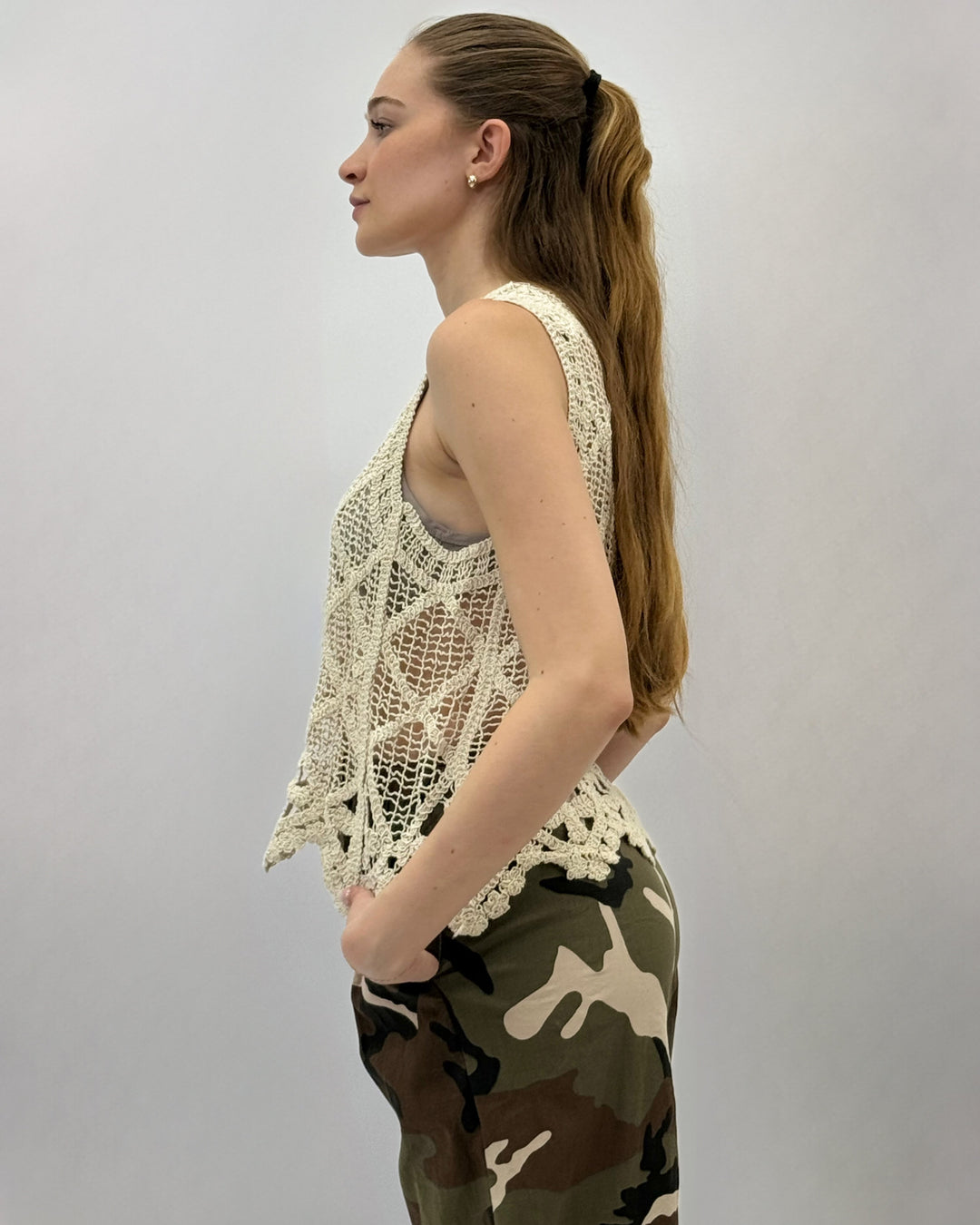 Ophelia™  |  Sleeveless Crochet Top