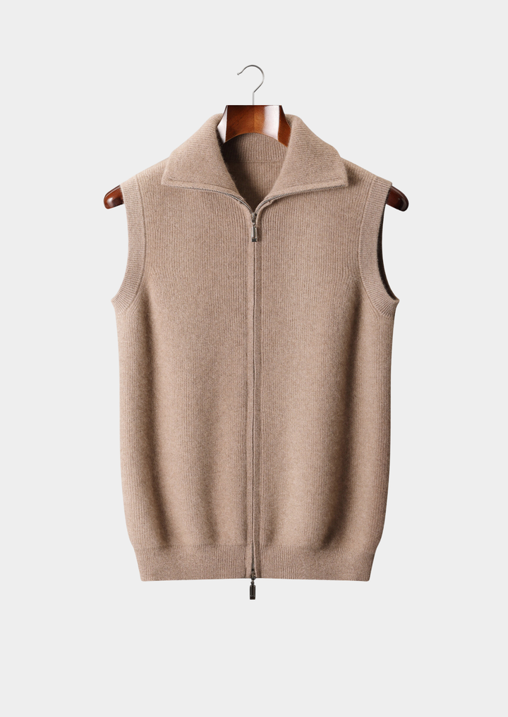 Emma & Rose cashmere bodywarmer vest — premium knitwear