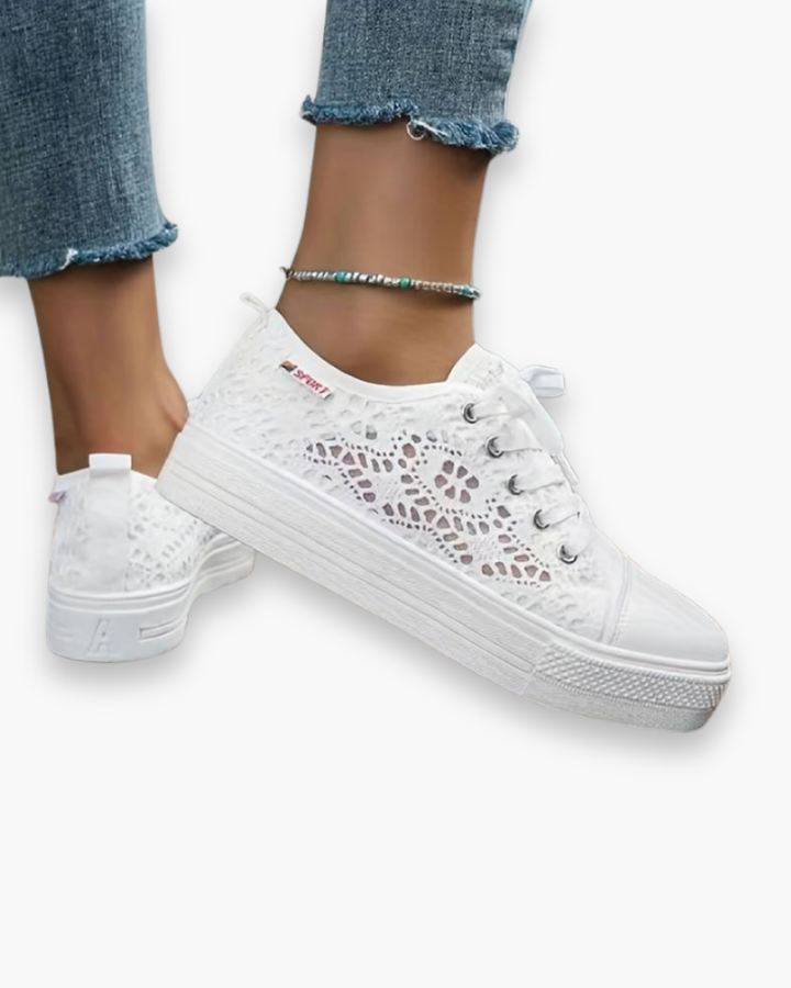 Chic Lace Sneakers for Women | Breathable and Stylish