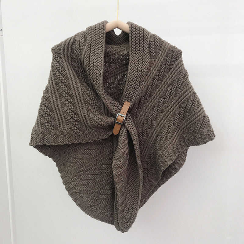 Solid Color Warm Shawl