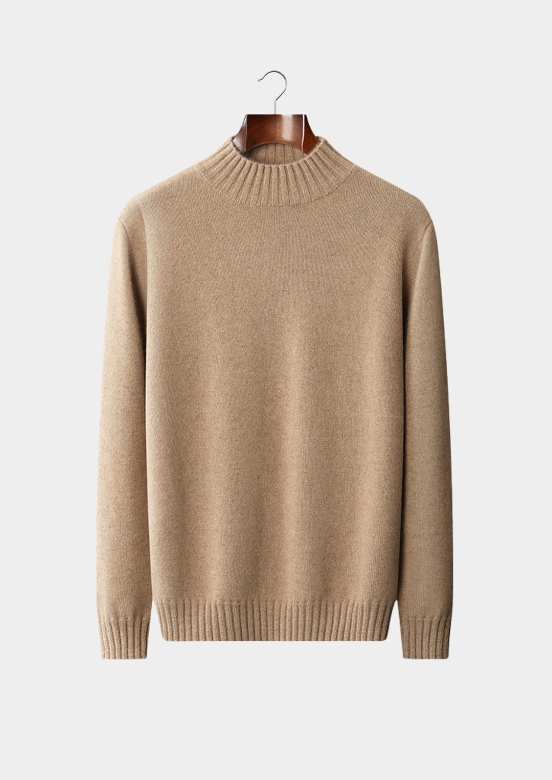 Emma & Rose cashmere mockneck sweater — premium winter knitwear