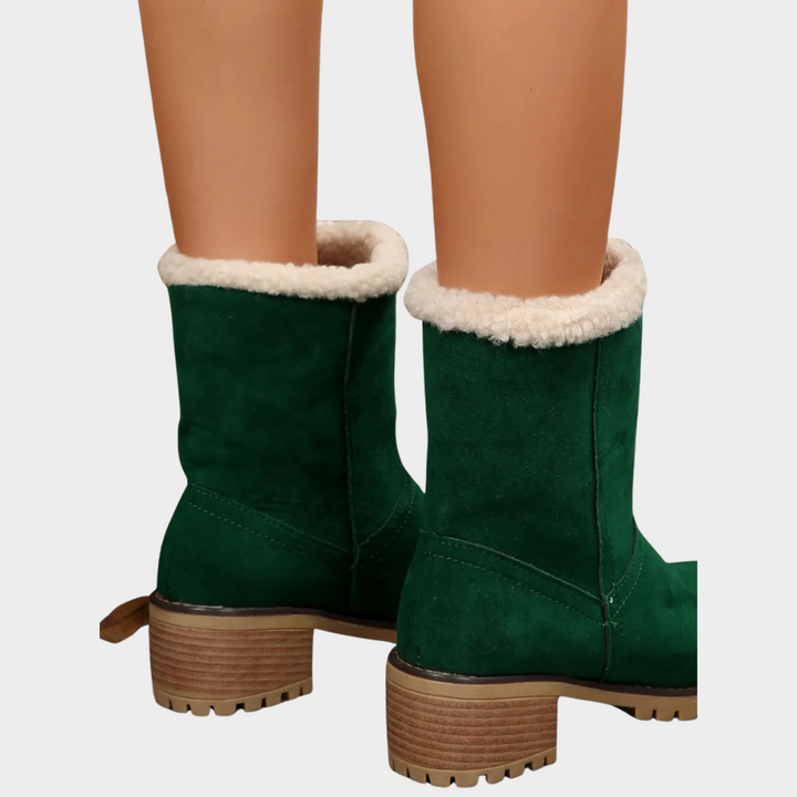 Brynn Winter Boots with Medium Heel - Elena Harper