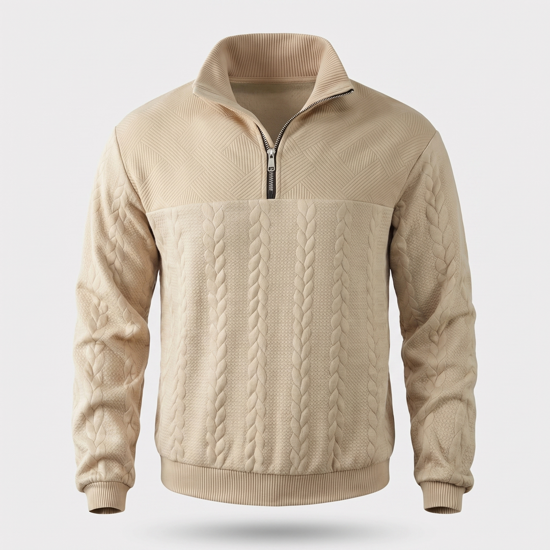 Benjamin | Elegant and Comfortable Men's Zip Sweater