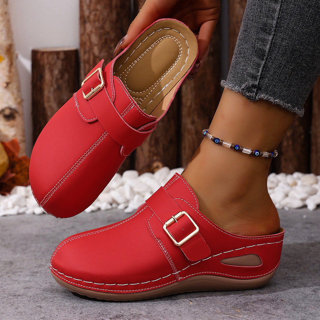 Zartha | Lightweight Summer Slippers with Buckle Detail