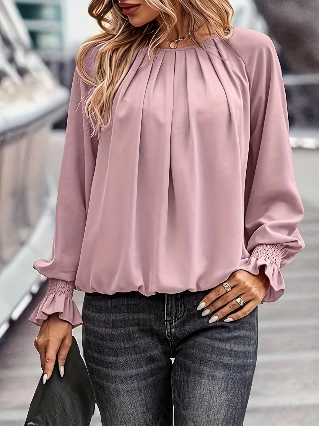 Stacy - Elegant Long Sleeve Blouse
