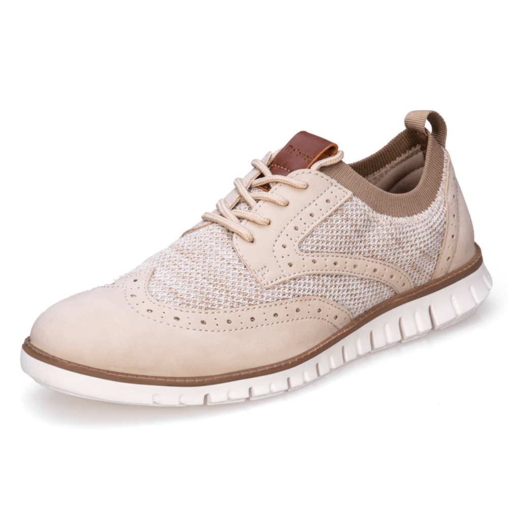 Men's Knit Wingtip Brogue Shoes