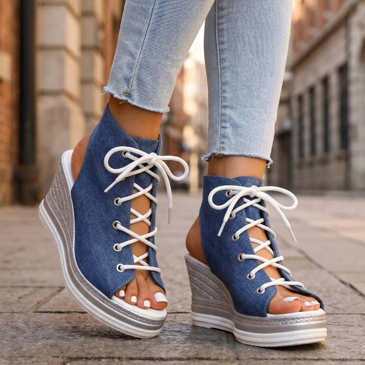 Camille – Elegant Wedge Sandals