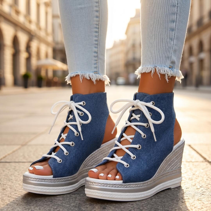 Camille – Elegant Wedge Sandals