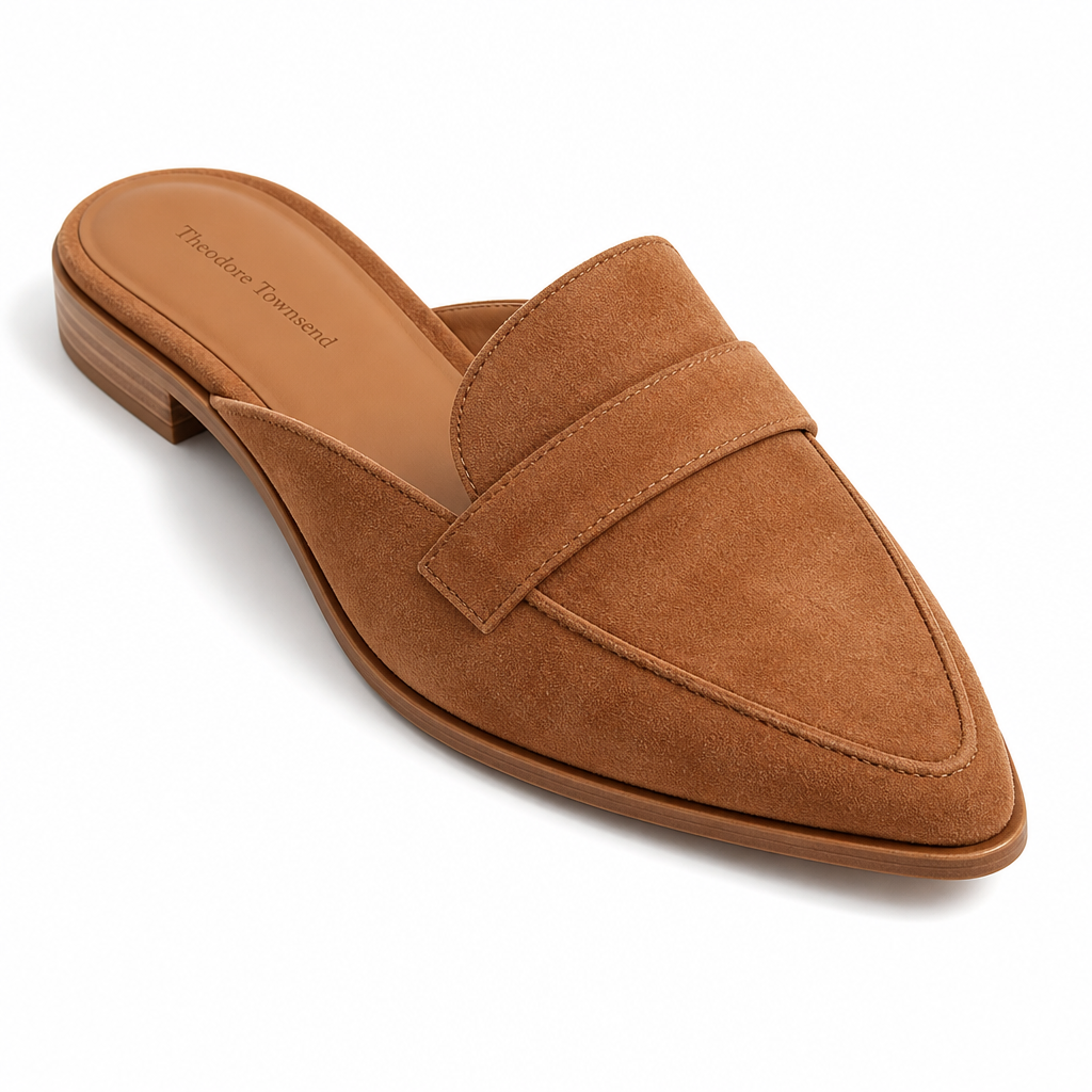 Siena Pointed-Toe Soft Suede Loafer
