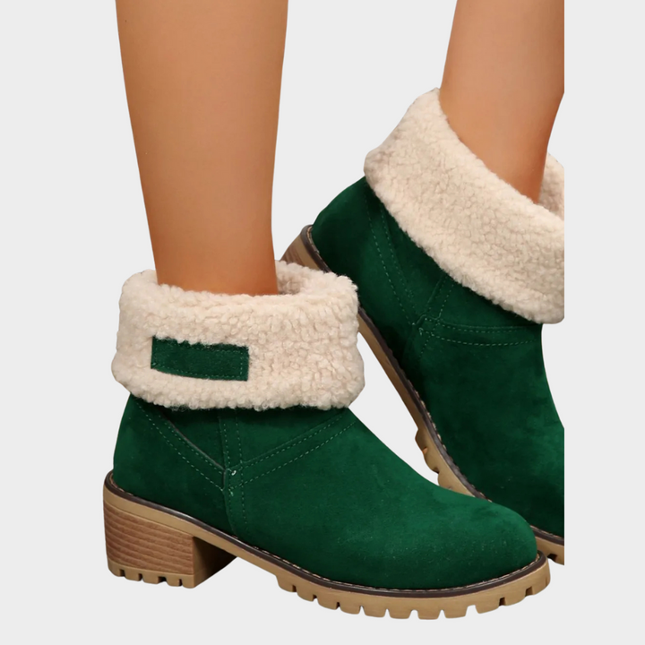 Brynn Winter Boots with Medium Heel - Elena Harper