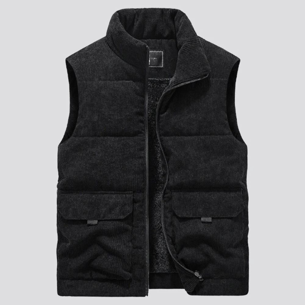 LAURENT MONACO | DOUBLE-FACED CORDUROY VEST