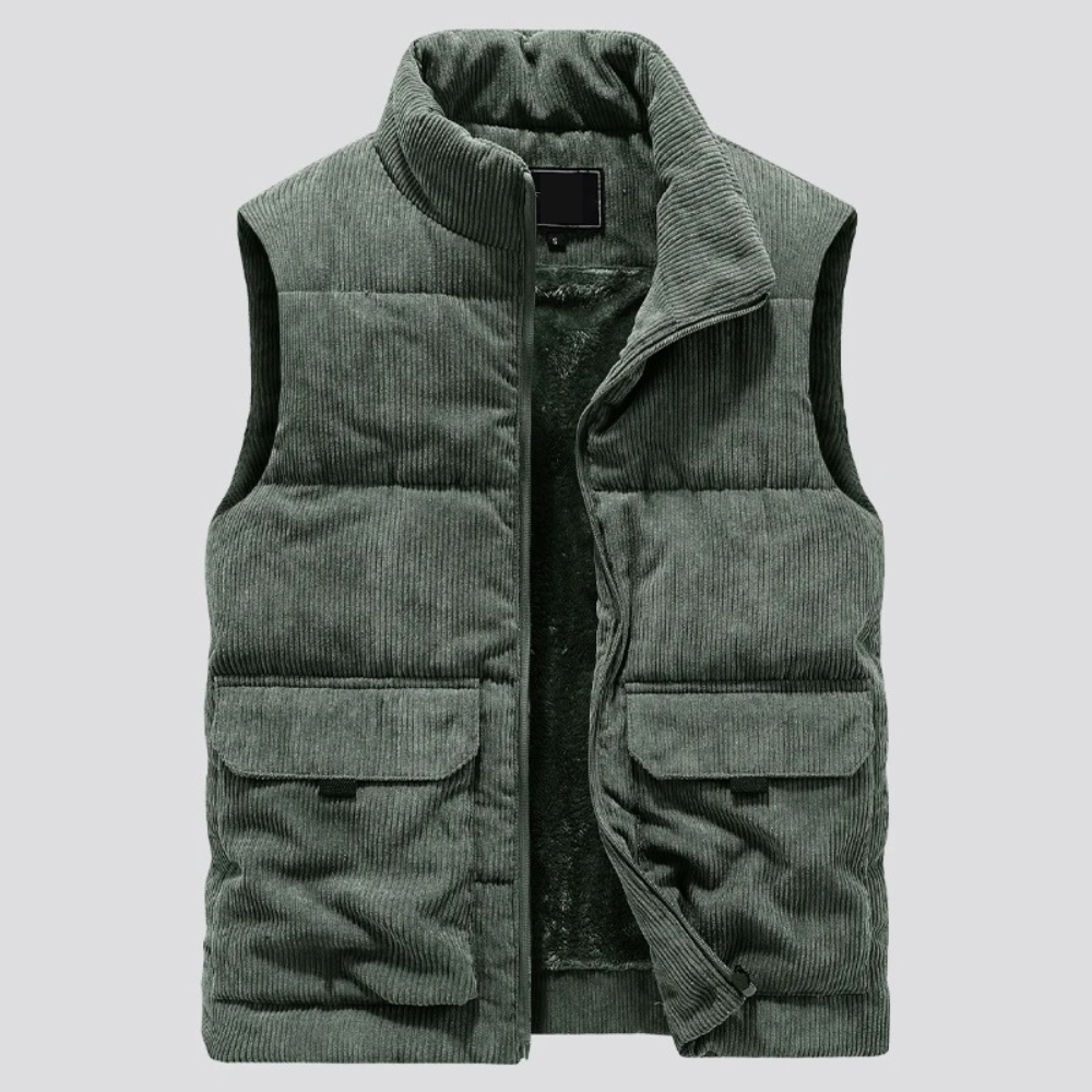 LAURENT MONACO | DOUBLE-FACED CORDUROY VEST