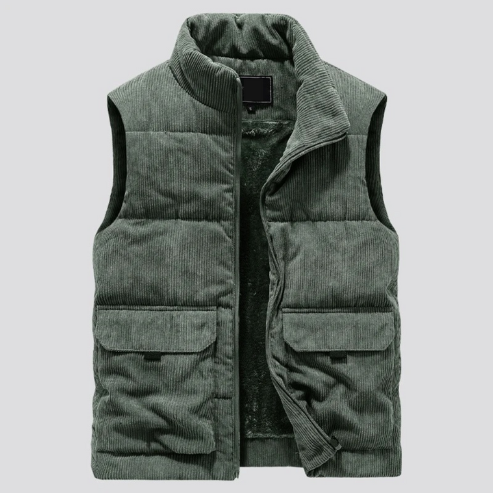 LAURENT MONACO | DOUBLE-FACED CORDUROY VEST
