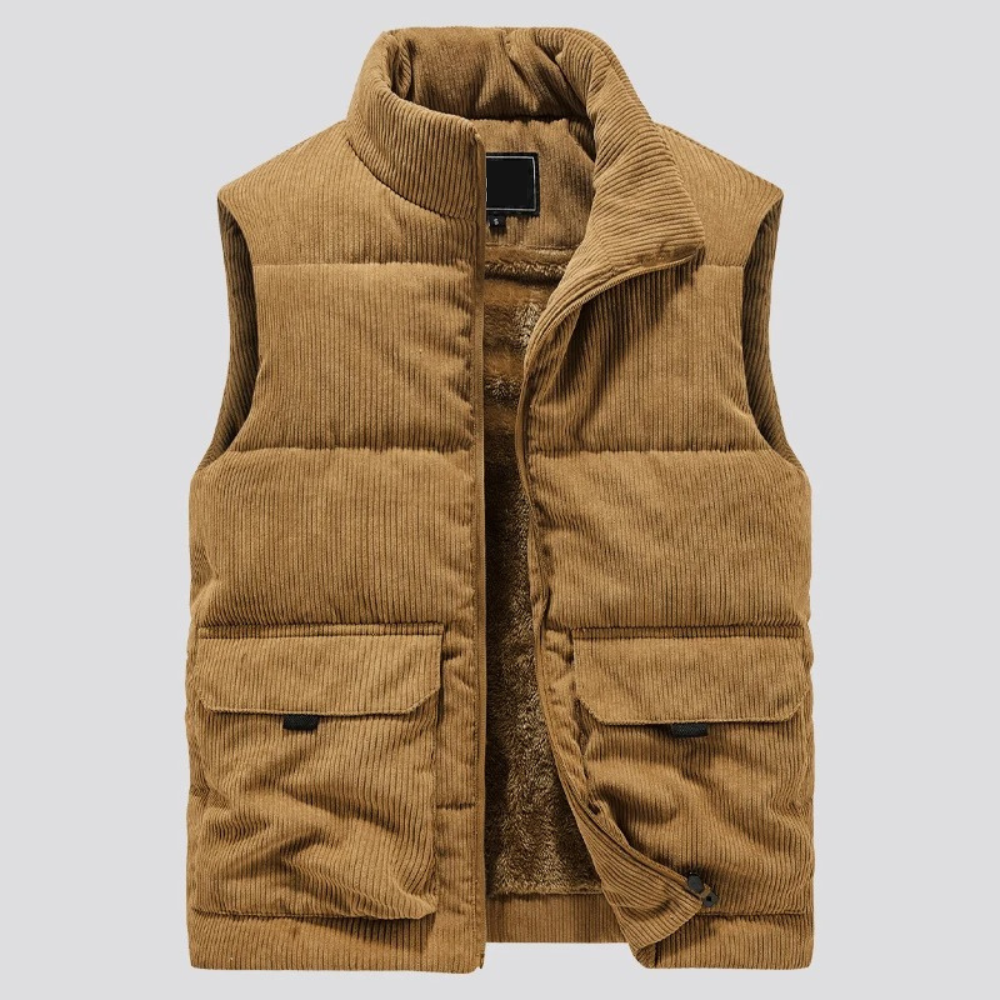 LAURENT MONACO | DOUBLE-FACED CORDUROY VEST