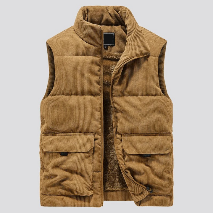 LAURENT MONACO | DOUBLE-FACED CORDUROY VEST