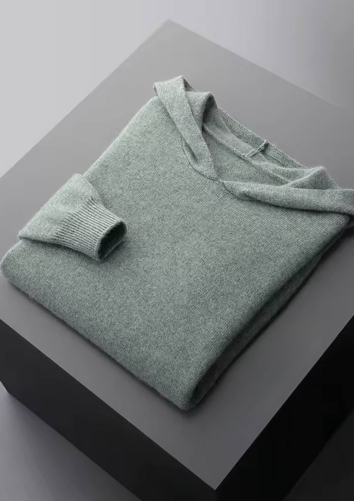 Emma & Rose cashmere essential hoodie — premium knitwear