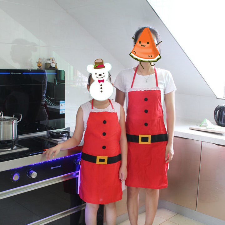 Merry Baker | Red Santa Belt Christmas Apron For Women