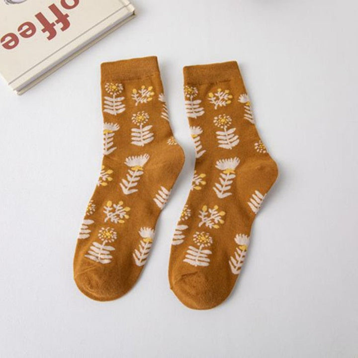 Set of 5 Pairs of Flower Socks, view 6 - Elena Harper