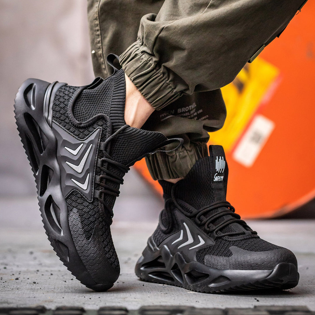 Breathable Flying Woven Anti-Smashing Safety Shoes EB