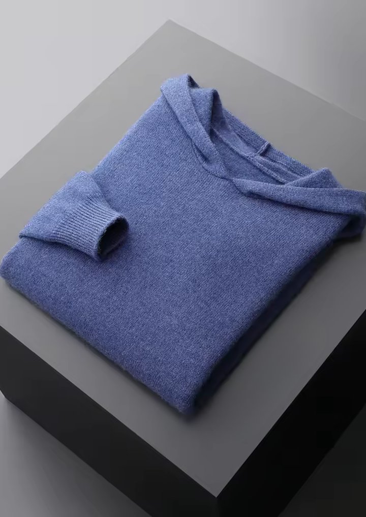Emma & Rose cashmere essential hoodie — premium knitwear