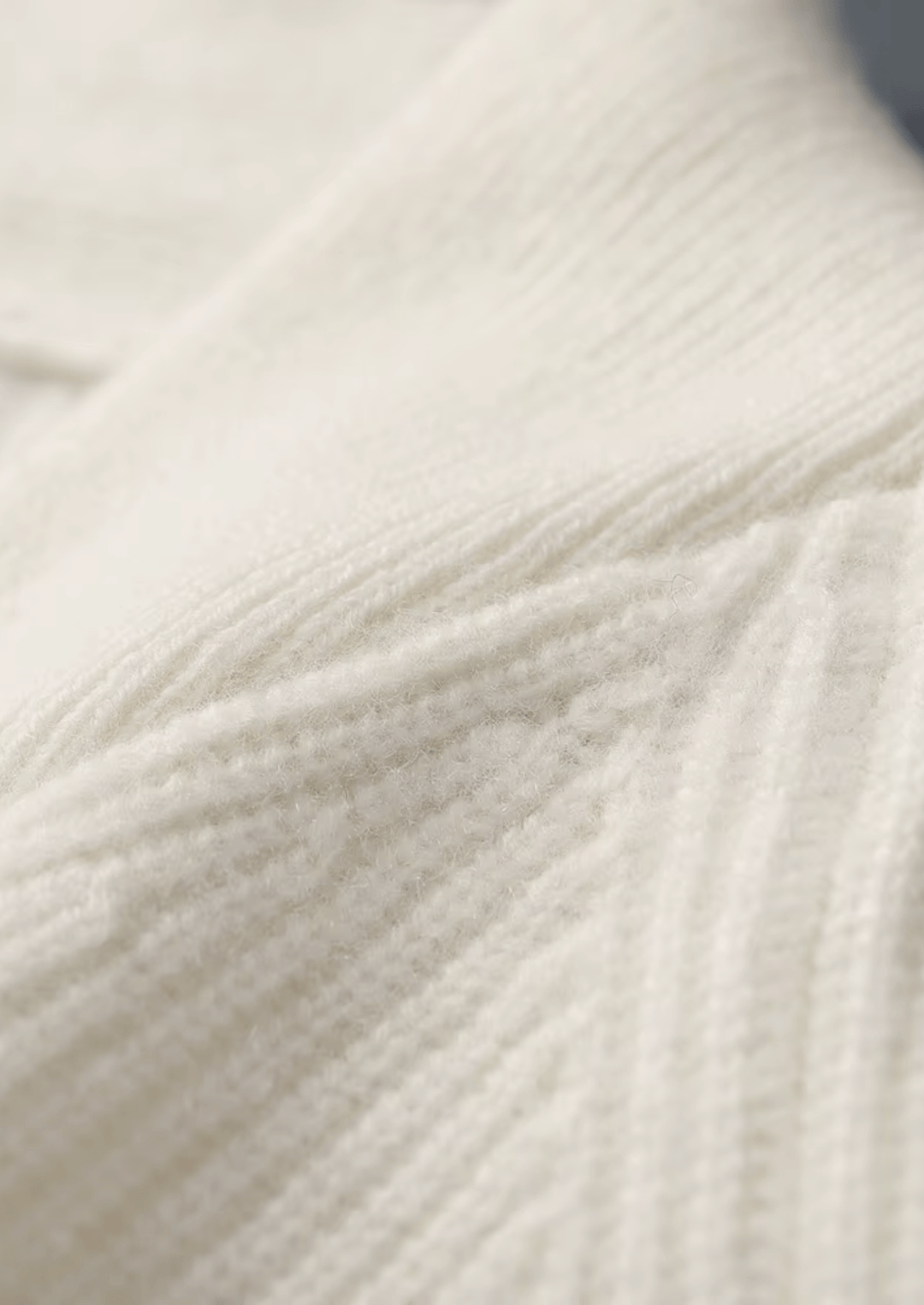 Emma & Rose ribbed cashmere V-neck sweater — premium winter knitwear