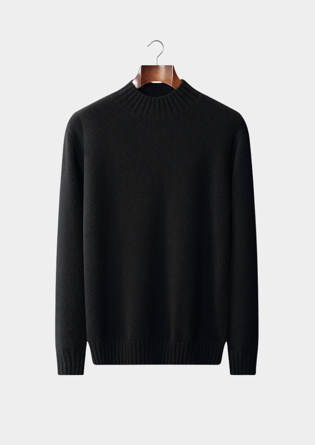 Emma & Rose cashmere mockneck sweater — premium winter knitwear