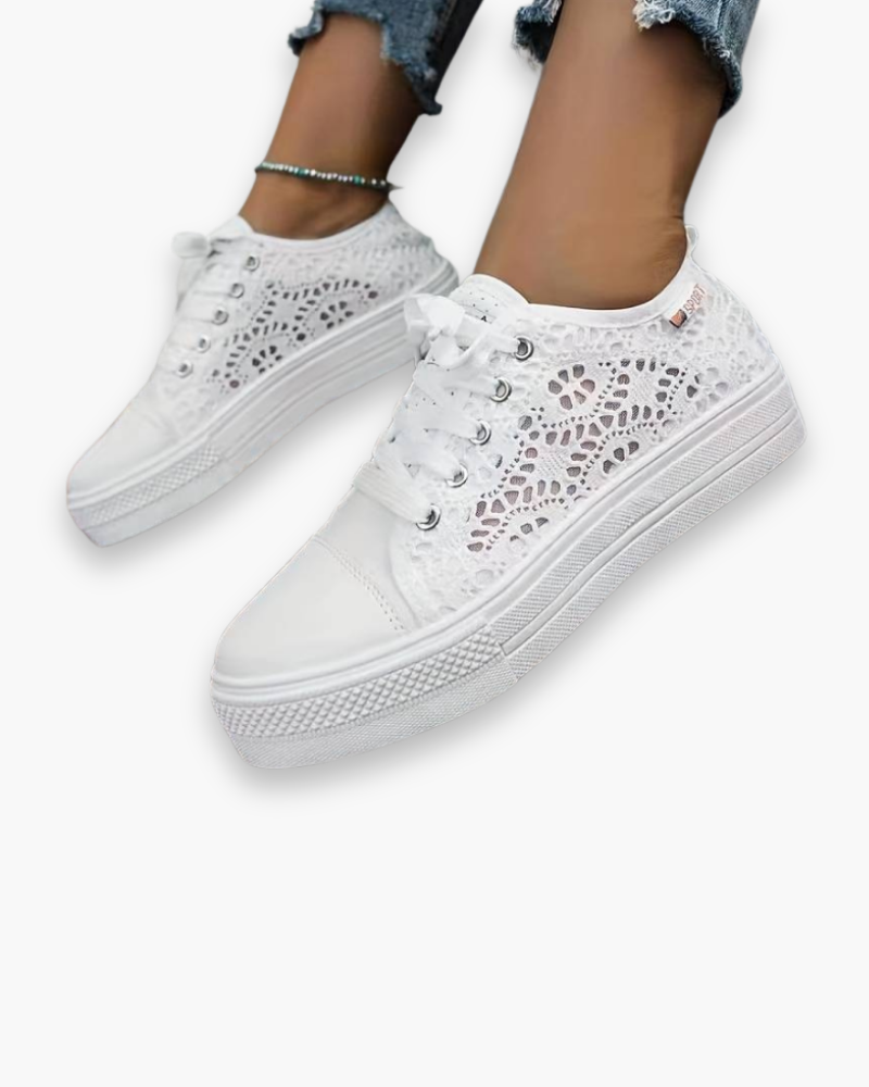 Chic Lace Sneakers for Women | Breathable and Stylish