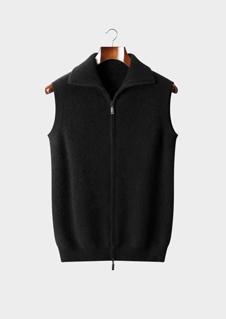 Emma & Rose cashmere bodywarmer vest — premium knitwear
