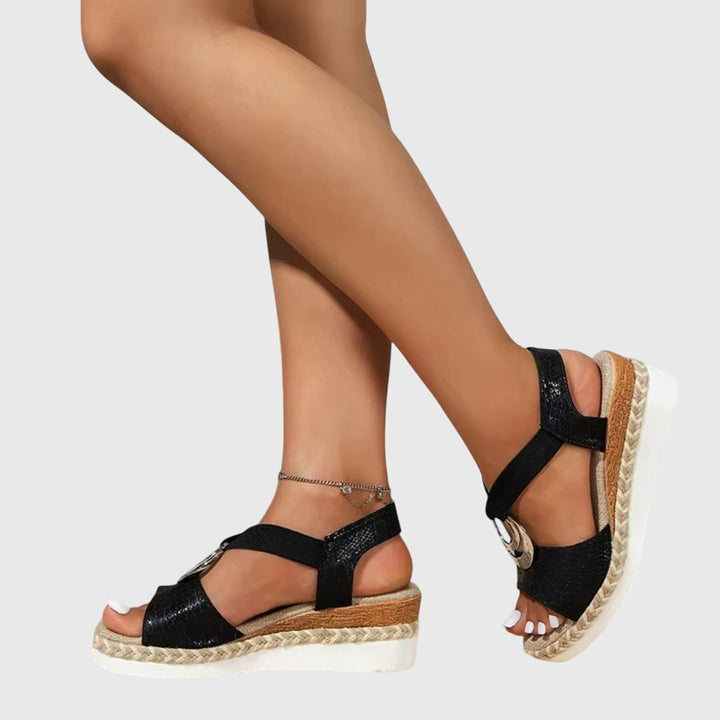 Olalla | Women's Wedge Sandals with Adjustable Strap