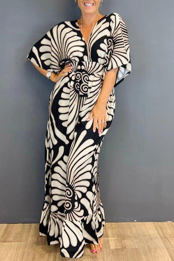 Women's Floral Ruffled Jumpsuit