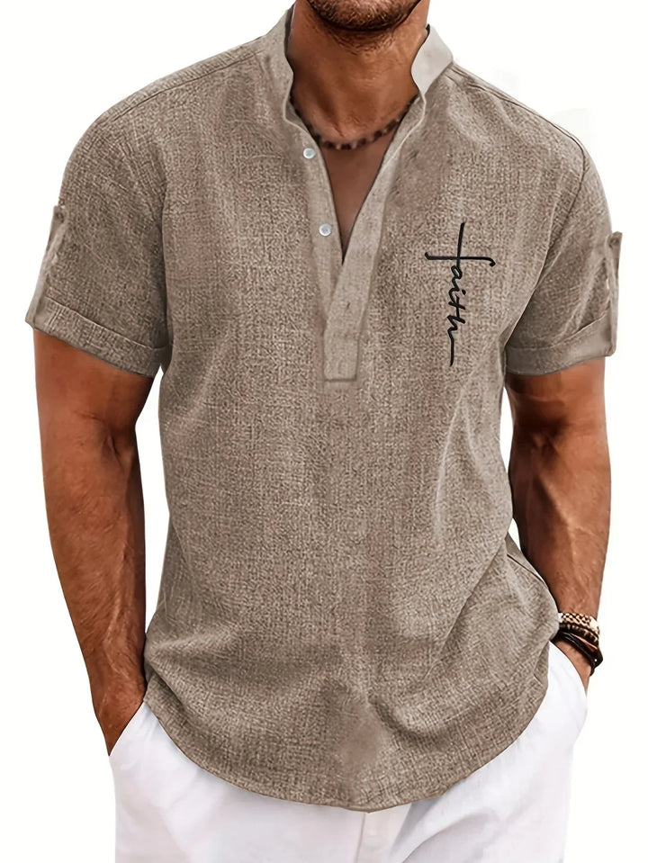LAURENT MONACO | MEN'S HIGH COLLAR SHIRT