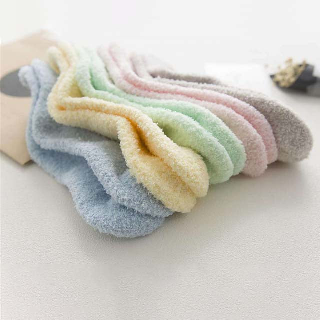 Cat Pattern Plush Socks