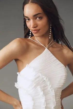 Women's Flowy Ruffle Dress for Elegant Charm