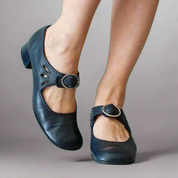 Diane / Comfortable Leather Orthopedic Sandals, view 2 - Elena Harper