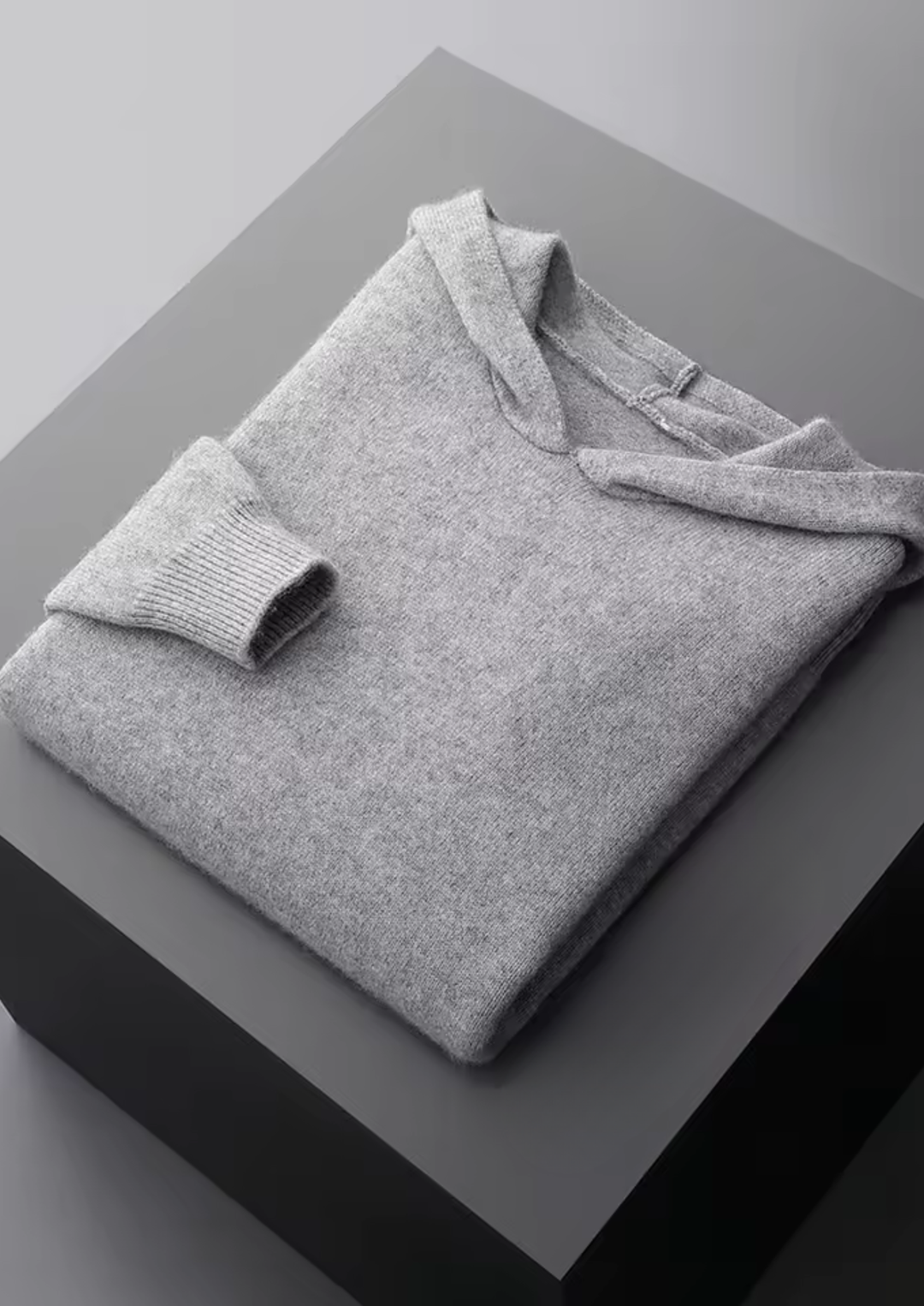 Emma & Rose cashmere essential hoodie — premium knitwear
