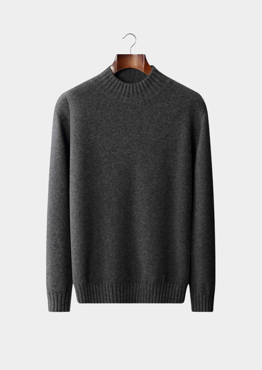 Emma & Rose cashmere mockneck sweater — premium winter knitwear