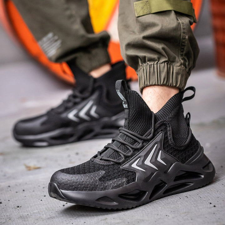 Breathable Flying Woven Anti-Smashing Safety Shoes EB