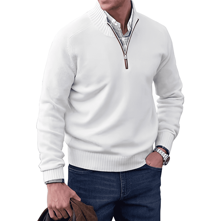 Victor - Zipped Cashmere Sweater for Men