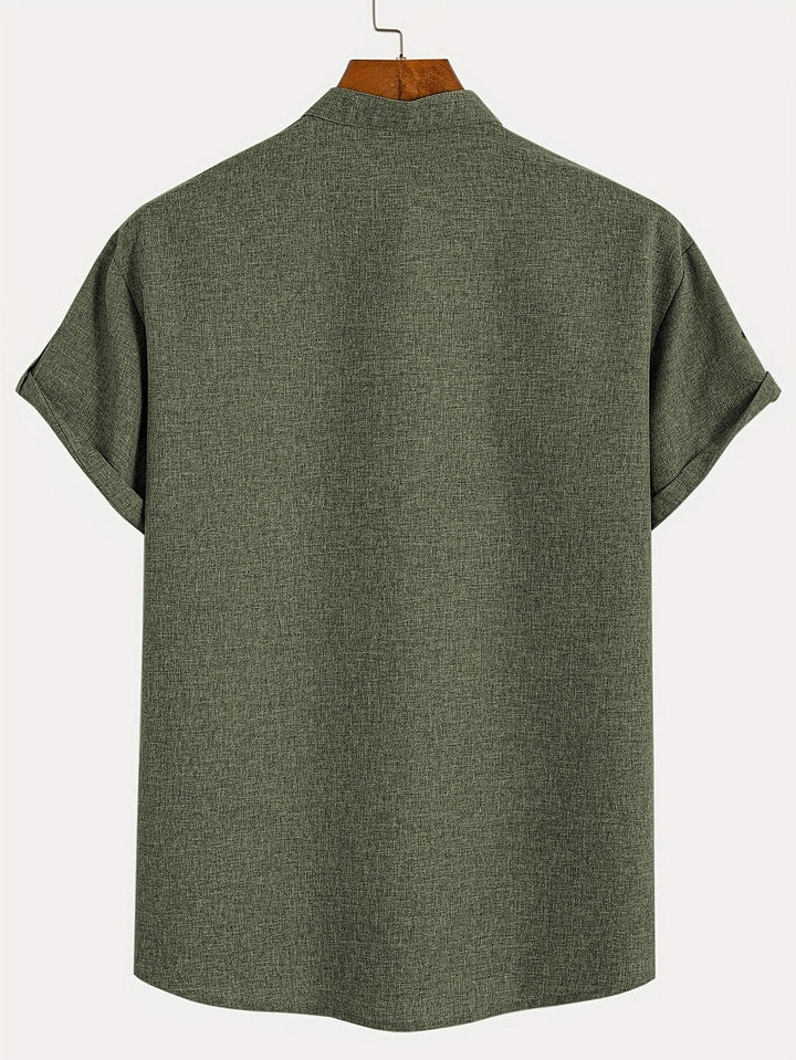LAURENT MONACO | MEN'S HIGH COLLAR SHIRT