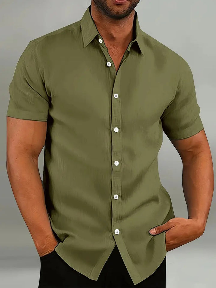 Laurent Monaco Men'S Summer Button-Up Shirt, view 9 - Elena Harper