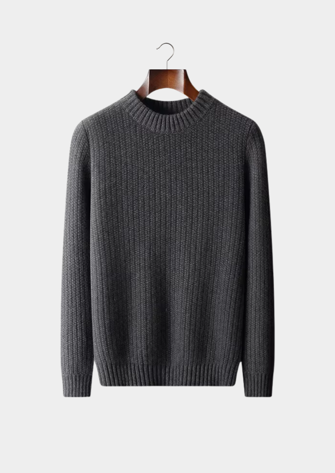 Emma & Rose heavyweight cashmere crewneck sweater — premium winter knitwear