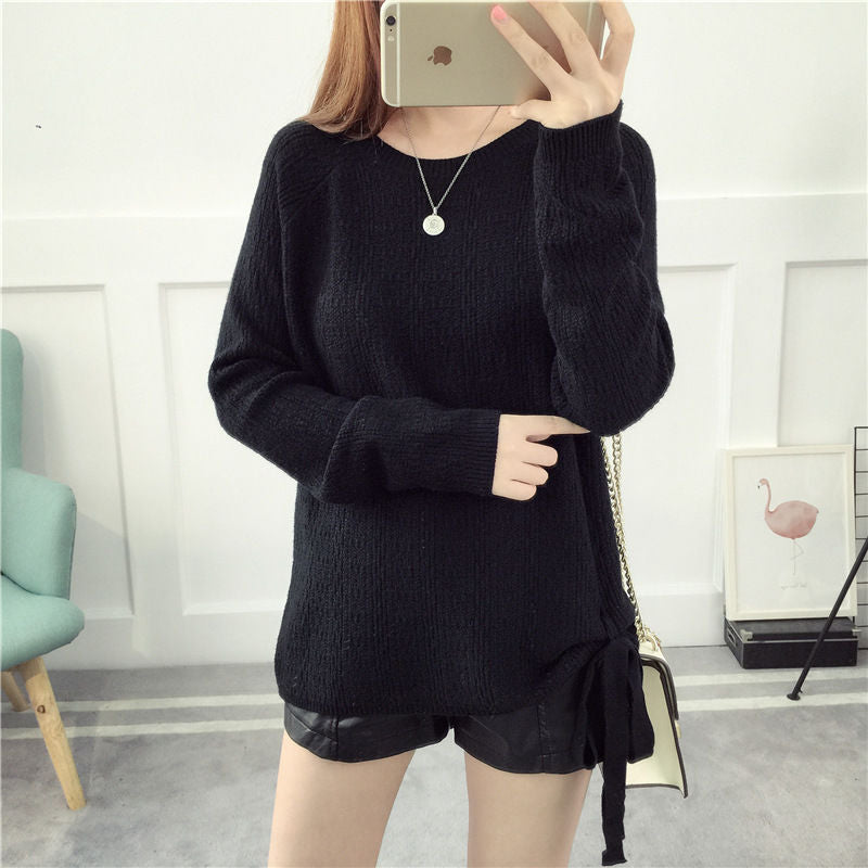 Loose Women's Sweater with Round Neck Plus Size - Comfortable and Versatile