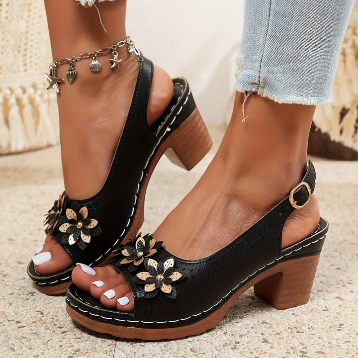 Maya Fashionable Sandals for Summer, view 4 - Elena Harper