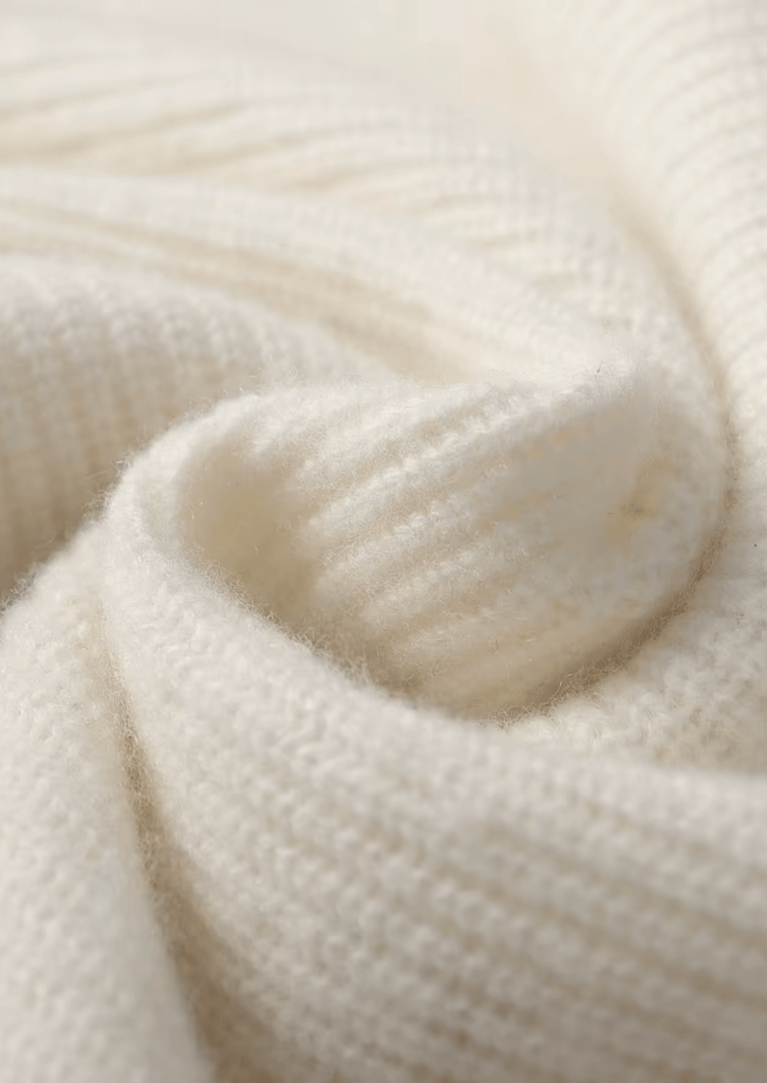 Emma & Rose ribbed cashmere V-neck sweater — premium winter knitwear