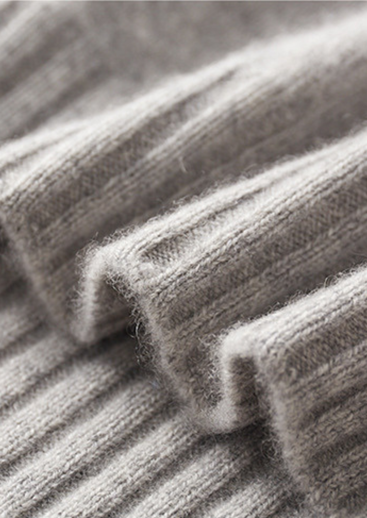 Emma & Rose cashmere mockneck sweater — premium winter knitwear
