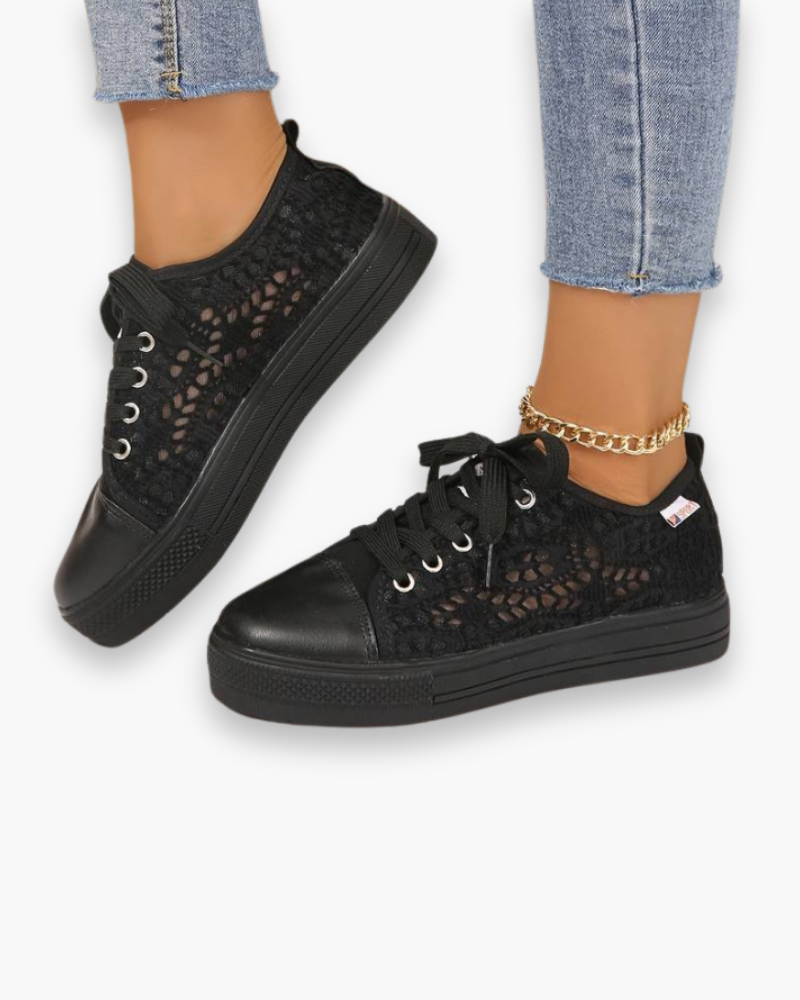 Chic Lace Sneakers for Women | Breathable and Stylish